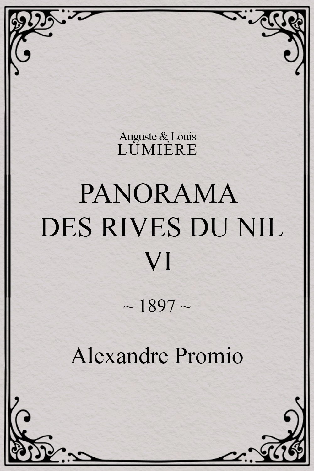 Panorama des rives du Nil, [VI]