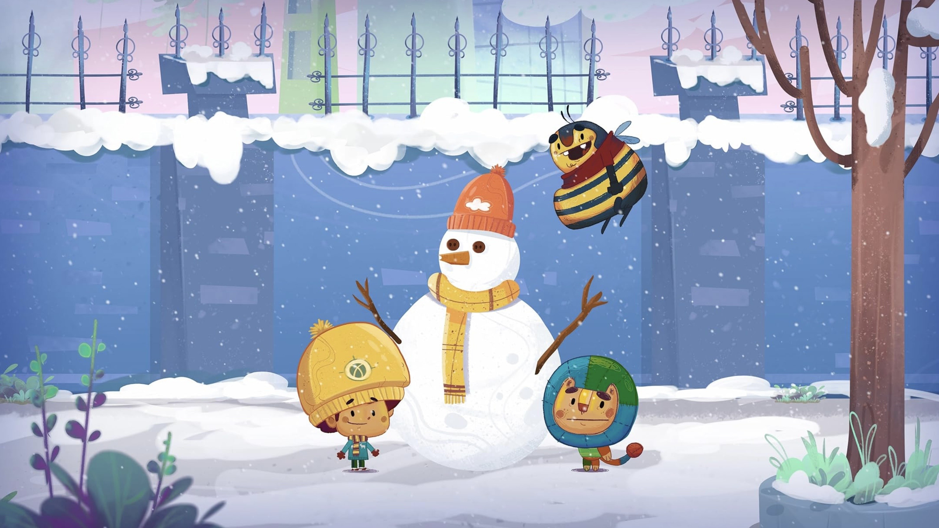 Let's make snowman!