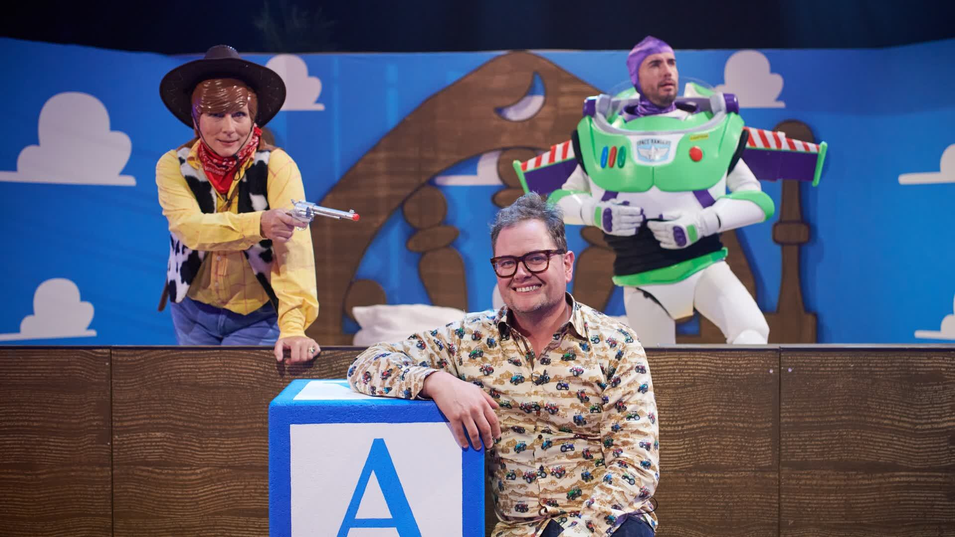 Nick Frost, Phil Wang and Roisin Conaty