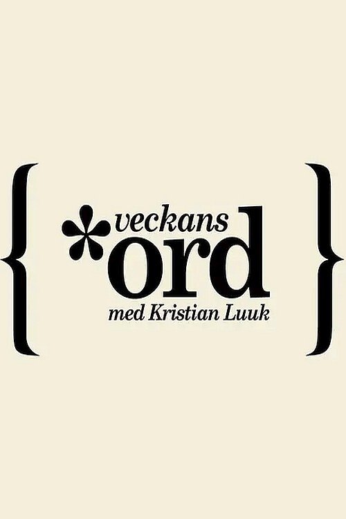 Poster de Veckans ord