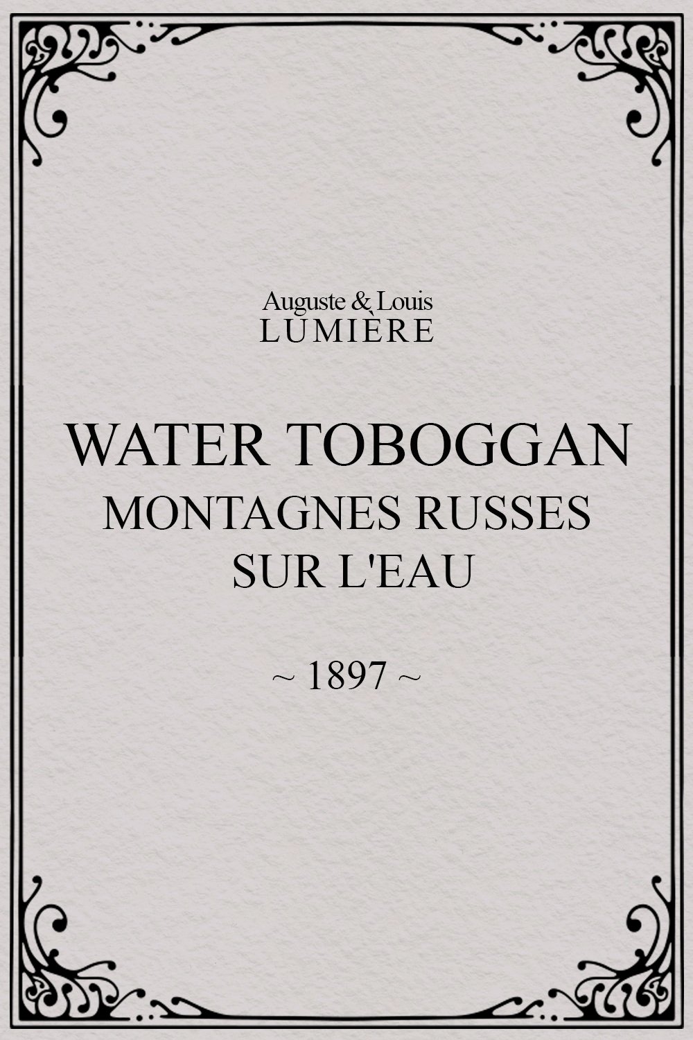 Poster for Water toboggan (Montagnes russes sur l'eau)