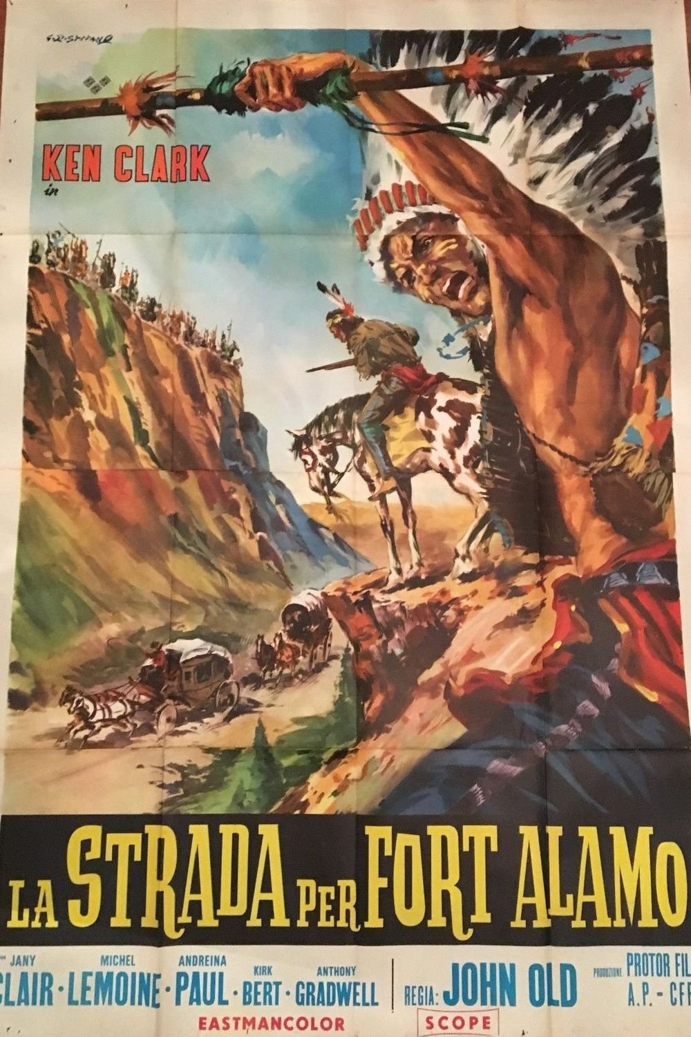 Poster de La strada per Fort Alamo