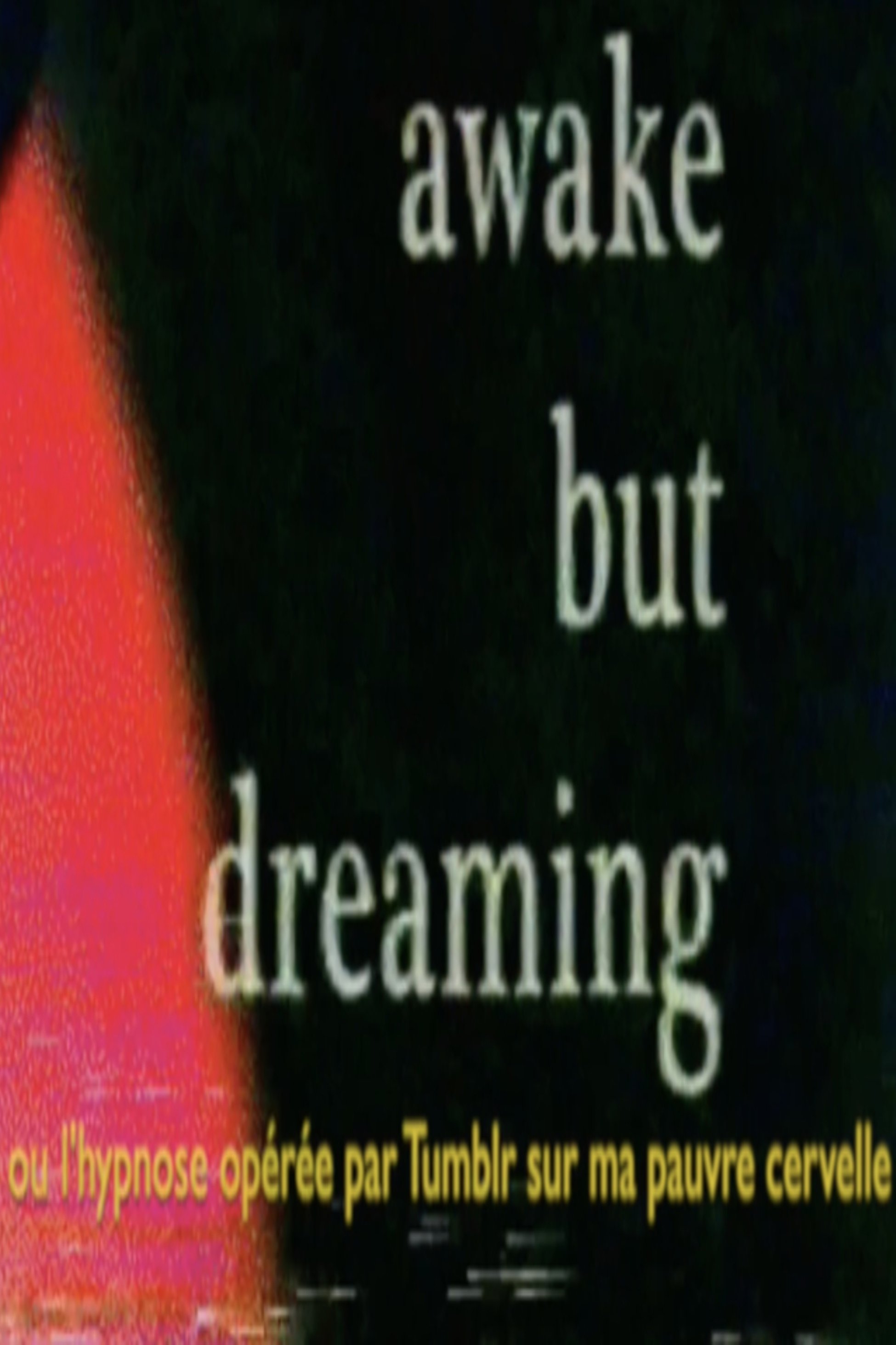 Poster de Awake but dreaming (ou l'hypnose opérée par Tumblr sur ma pauvre cervelle)