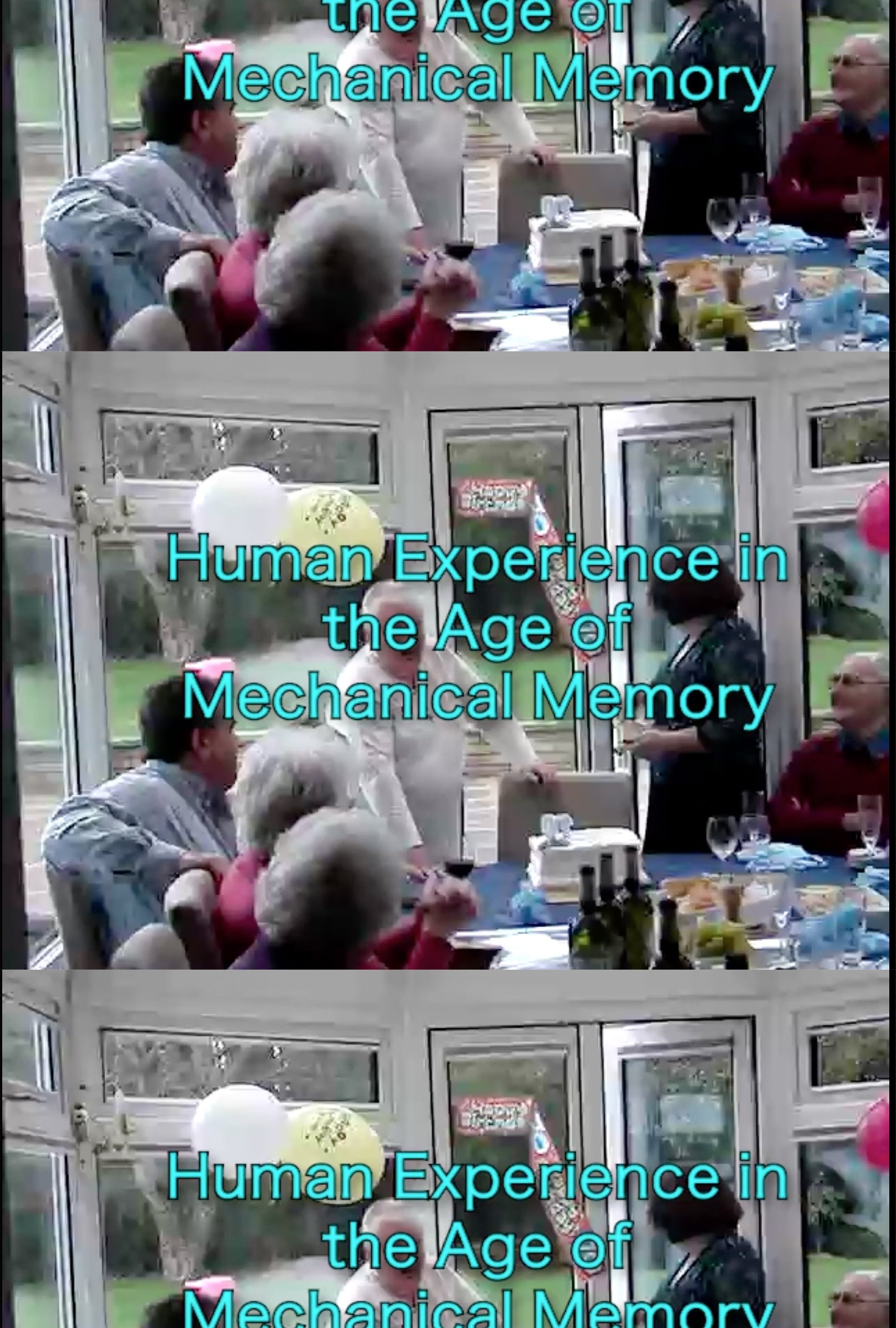 Poster de Human Experience in the Age of Mechanical Memory