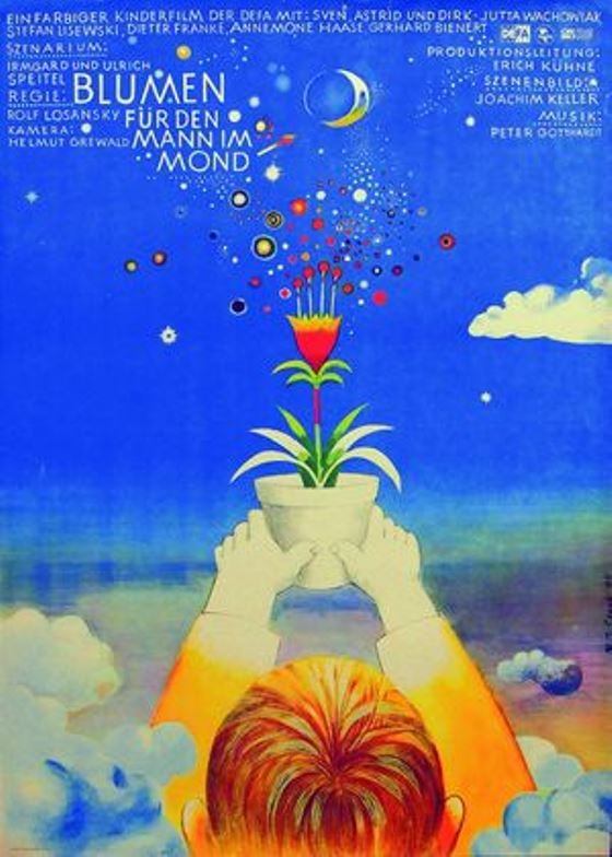 Poster de Blumen für den Mann im Mond