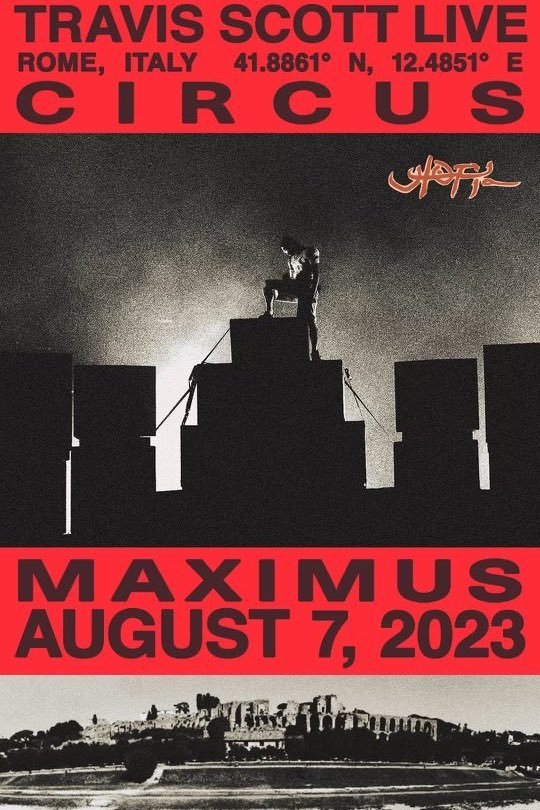 Poster de Travis Scott - Circus Maximus (Live in Rome)