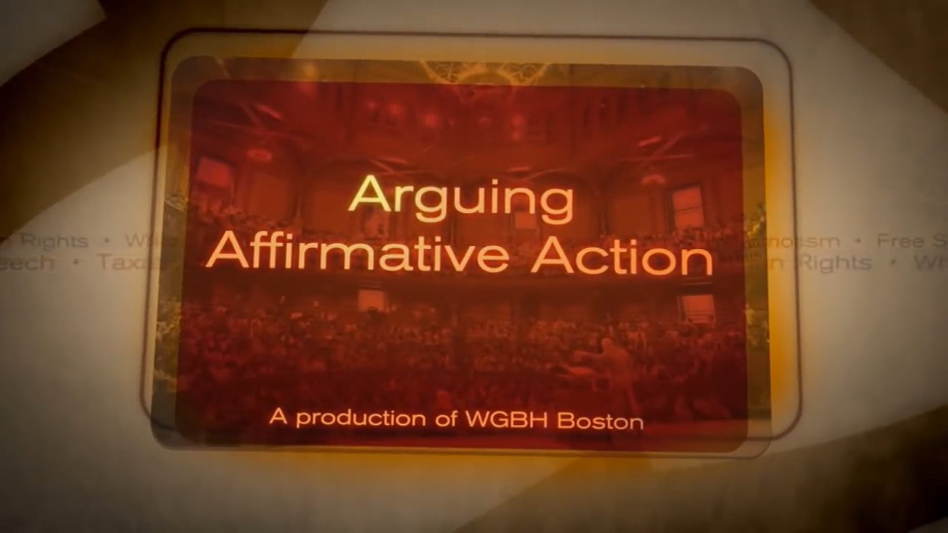 Arguing Affirmative Action/What's The Purpose?