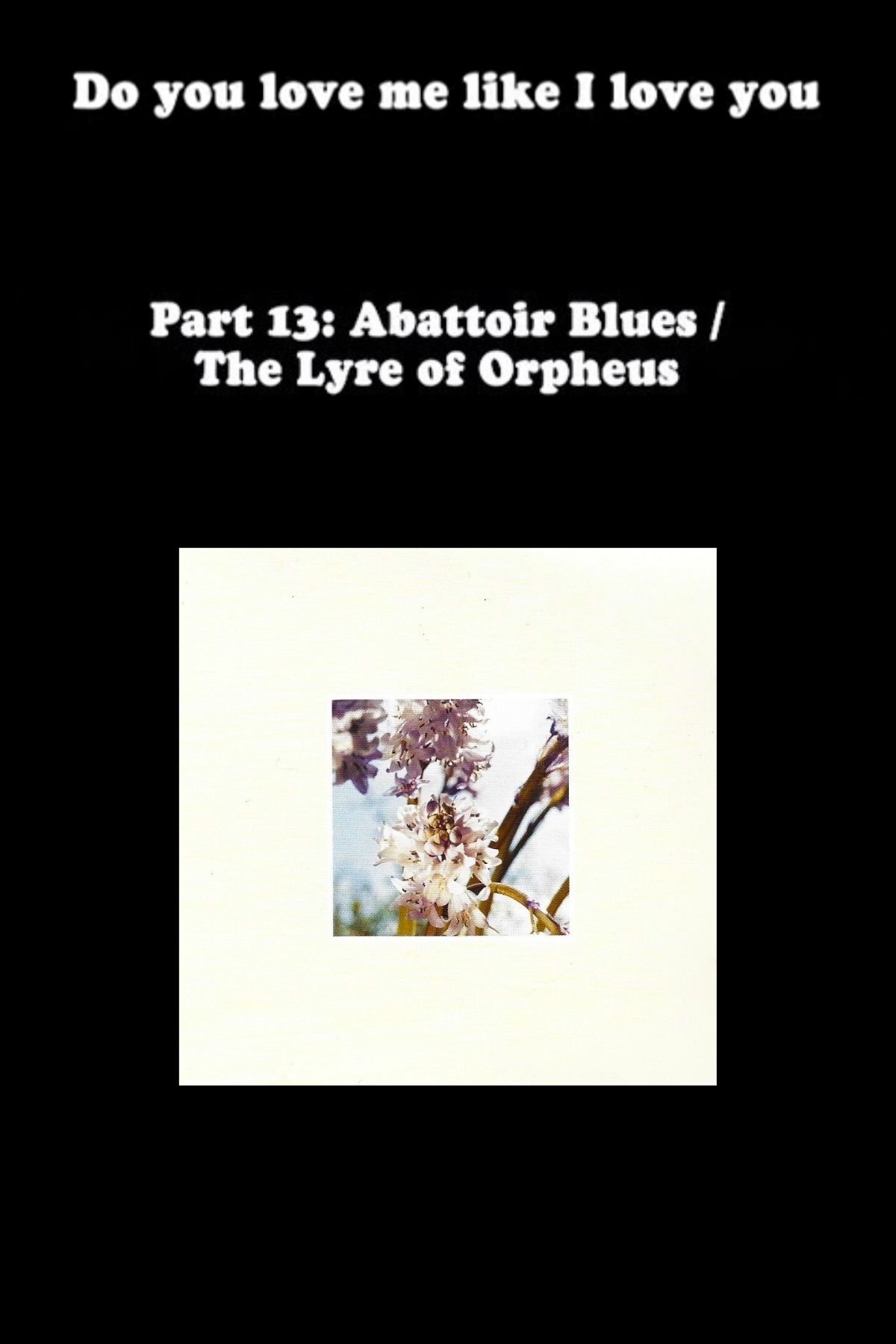 Poster de Do You Love Me Like I Love You (Part 13: Abattoir Blues / The Lyre of Orpheus)