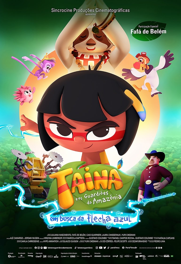 Poster de Tainá e os Guardiões da Amazônia - Em Busca da Flecha Azul