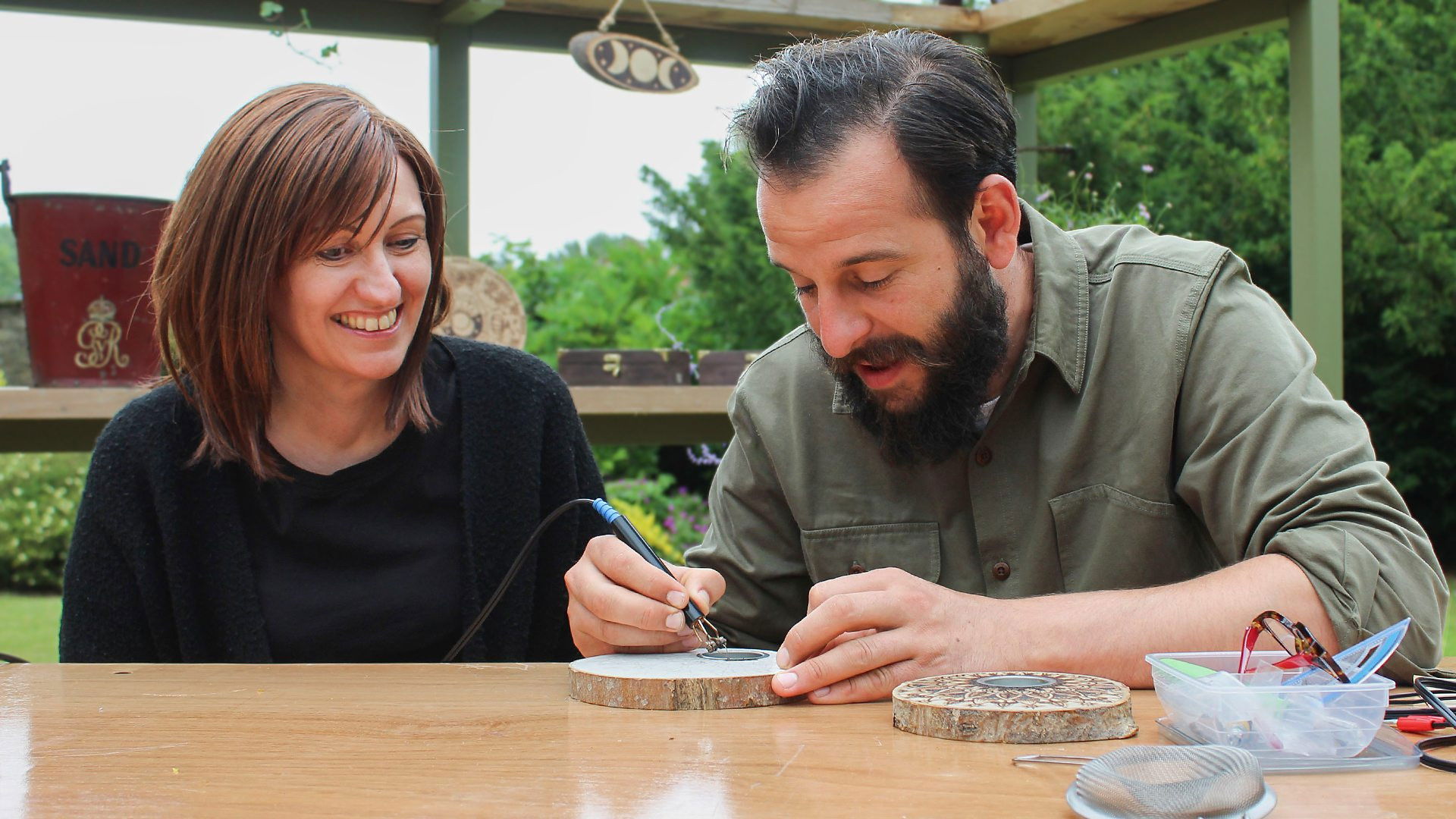 Pyrography and Stained Glass