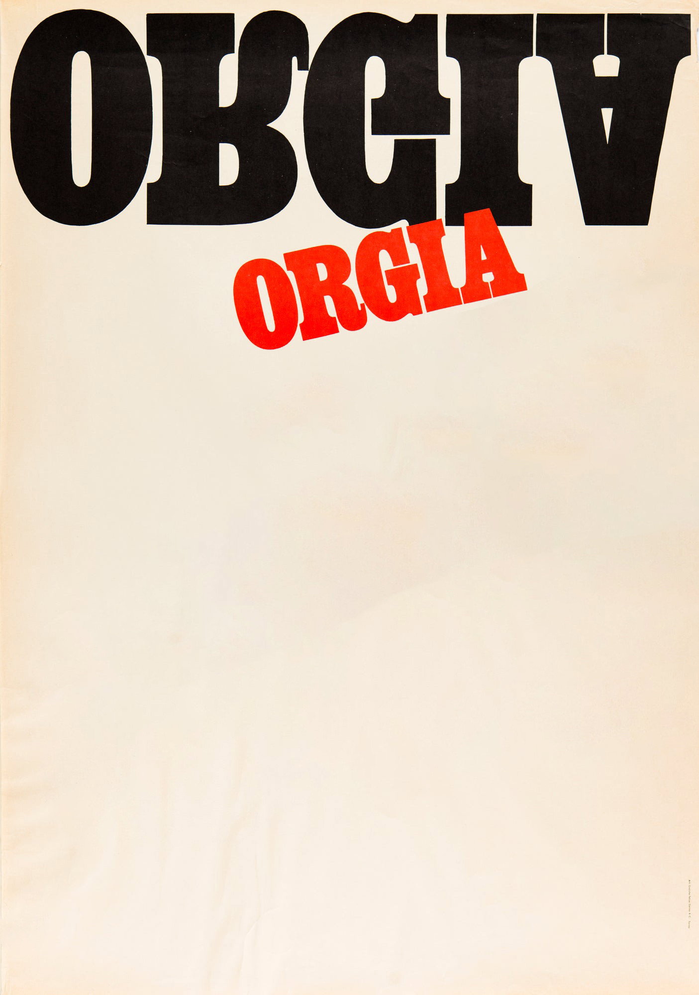 Poster de Orgia