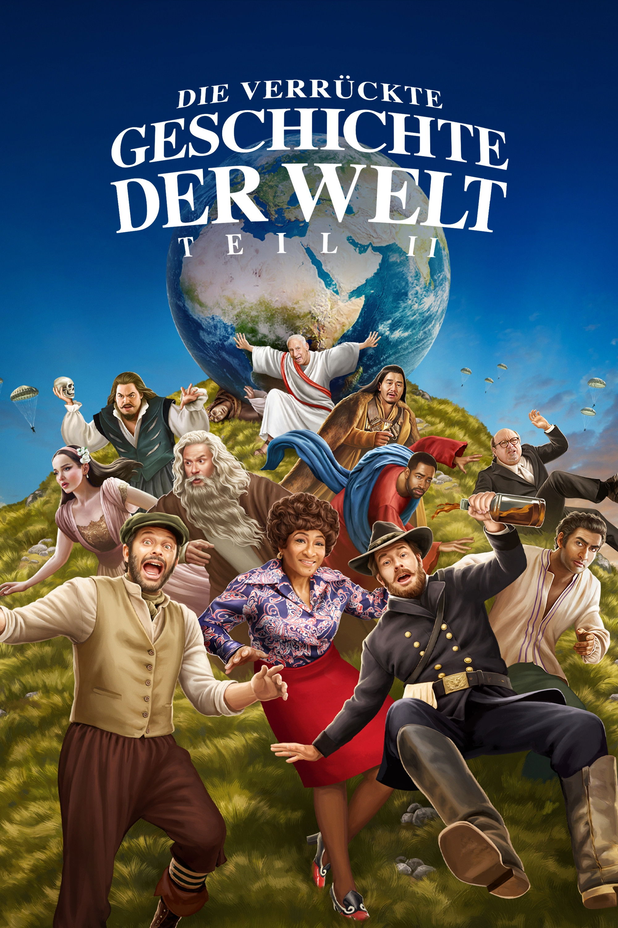 Das Warten hat ein Ende – nach über 40 Jahren gibt es nun endlich eine Fortsetzung des bahnbrechenden Mel-Brooks-Films „History of the World, Part I“, wobei jede Episode aus diversen Sketchen besteht, die uns in verschiedene Epochen der Menschheitsgeschichte mitnehmen.