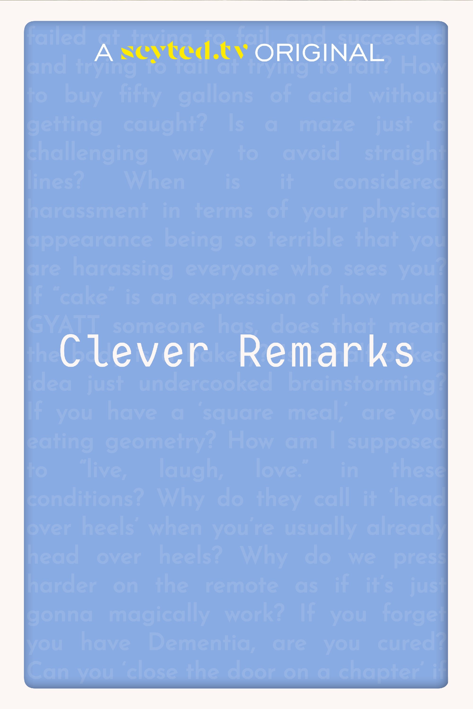 Poster de Clever Remarks
