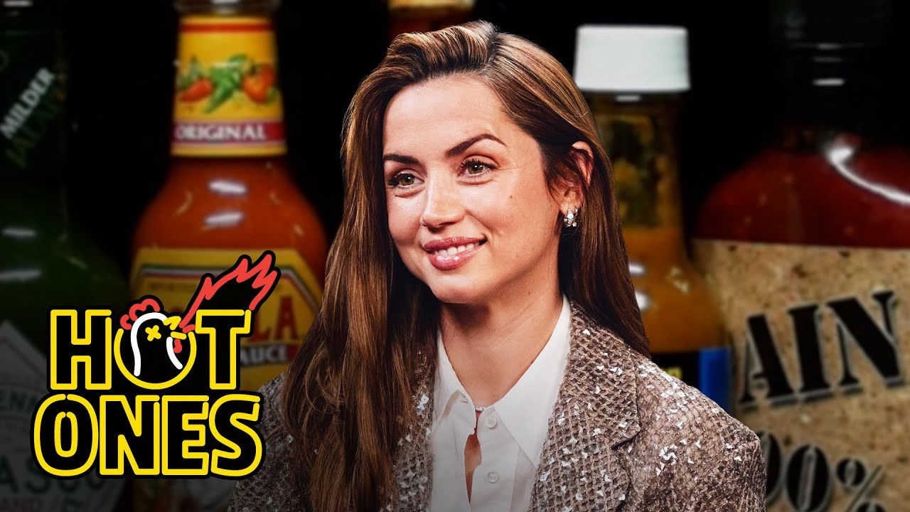 Ana de Armas Does Her Own Stunts While Eating Spicy Wings