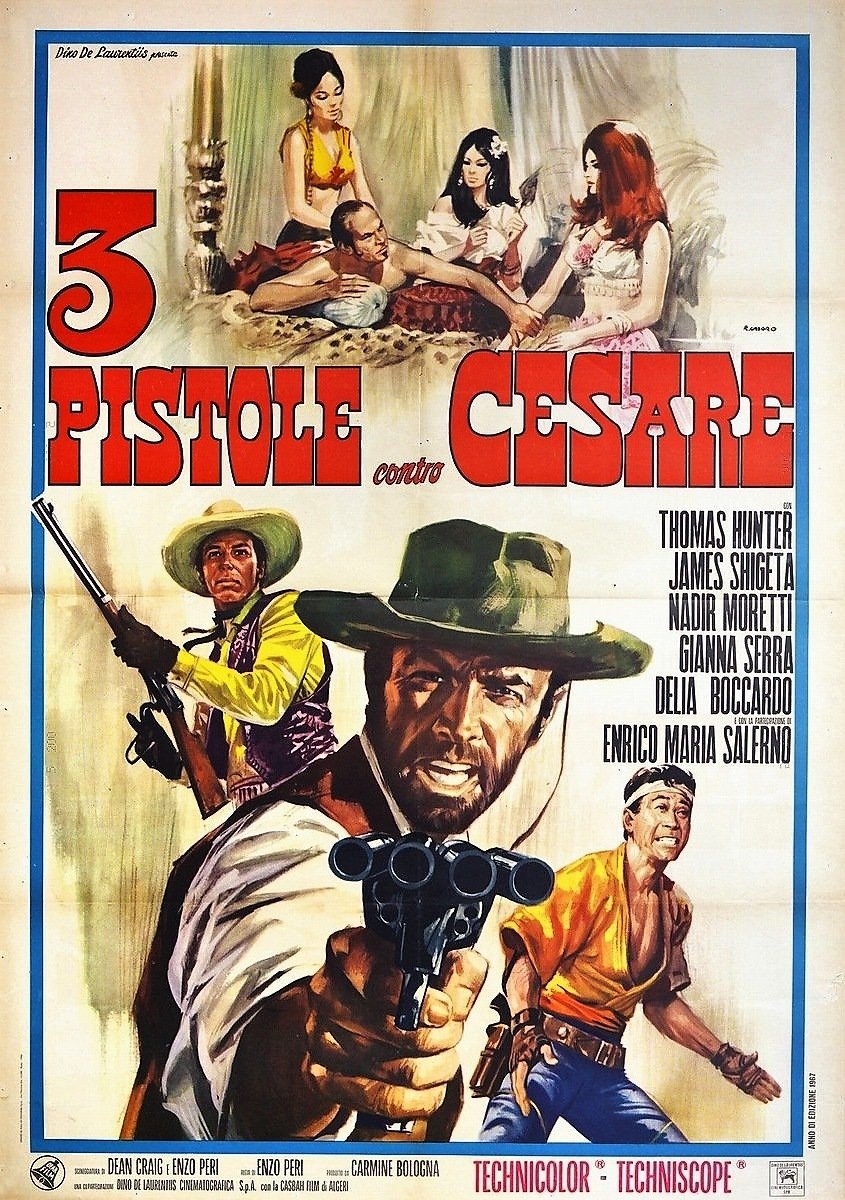 Affiche du film Trois Pistolets contre César