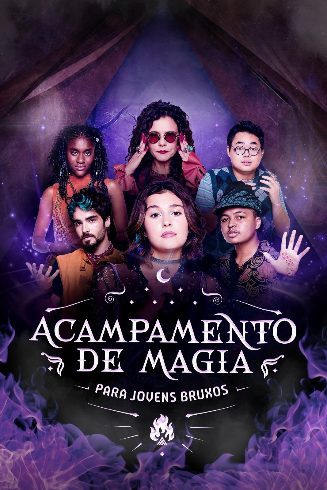 Poster de Acampamento de Magia para Jovens Bruxos