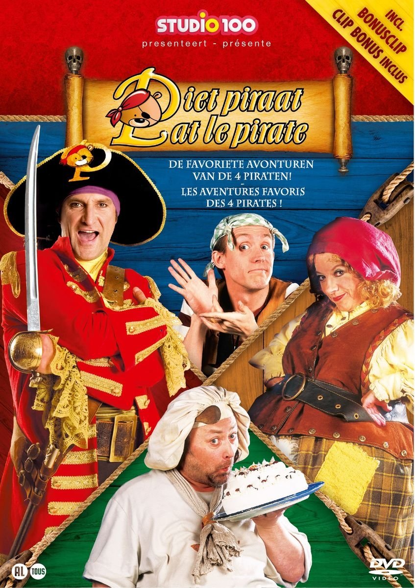 Poster de Piet Piraat - De Favoriete Avonturen Van De 4 Piraten!