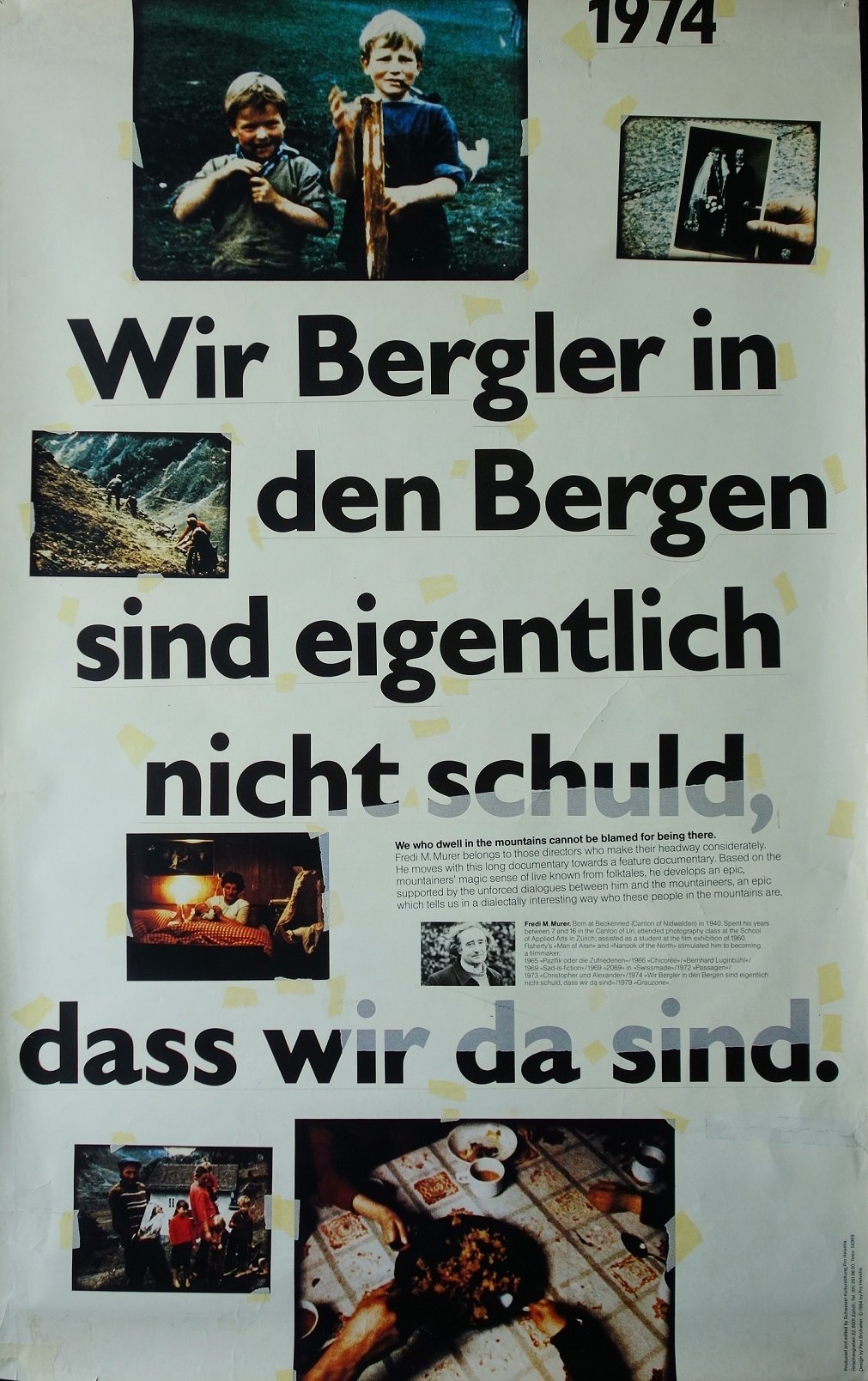 Poster de Wir Bergler in den Bergen sind eigentlich nicht schuld, dass wir da sind