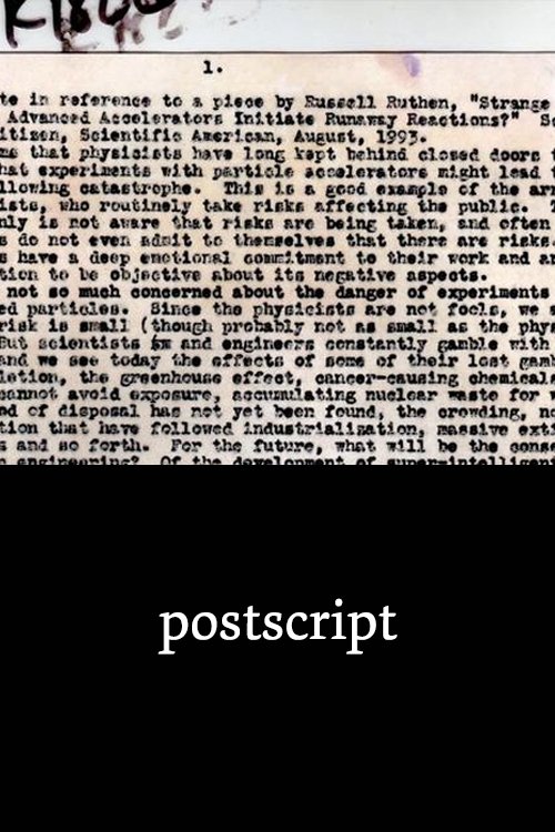 Poster de Postscript