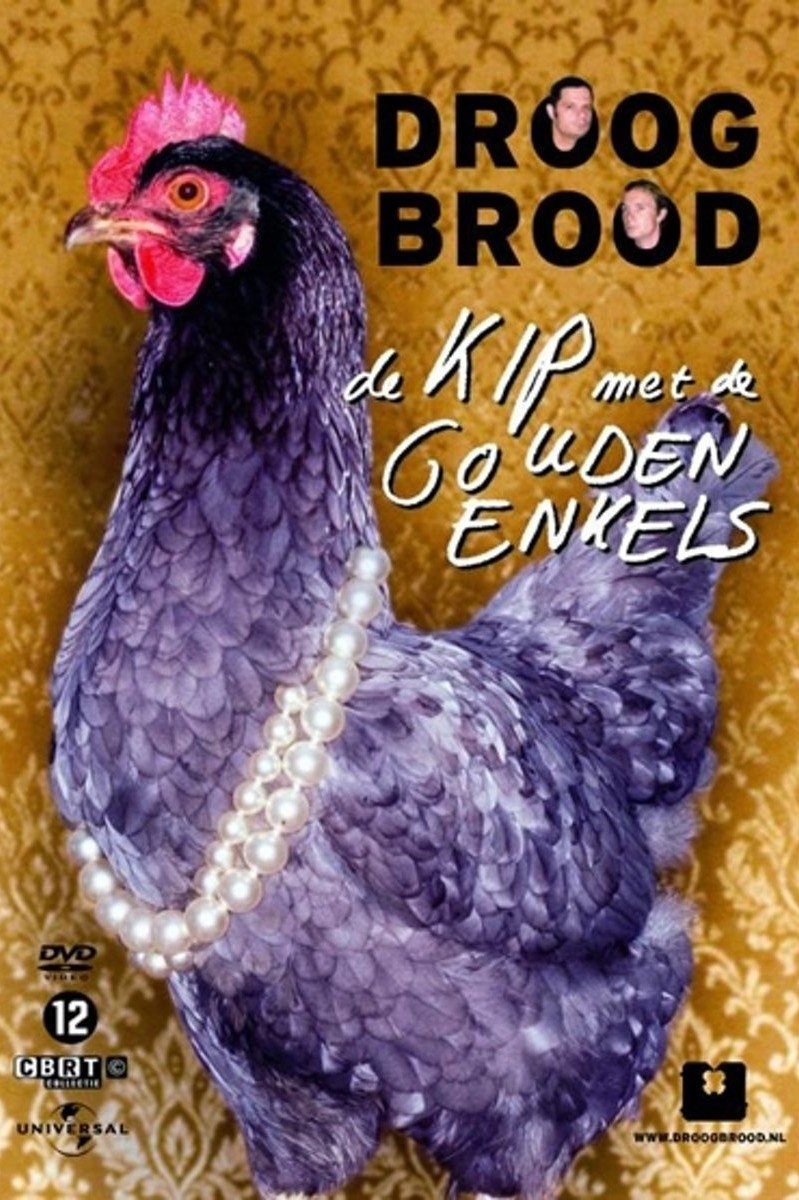 Poster de Droog Brood - De kip met de gouden enkels