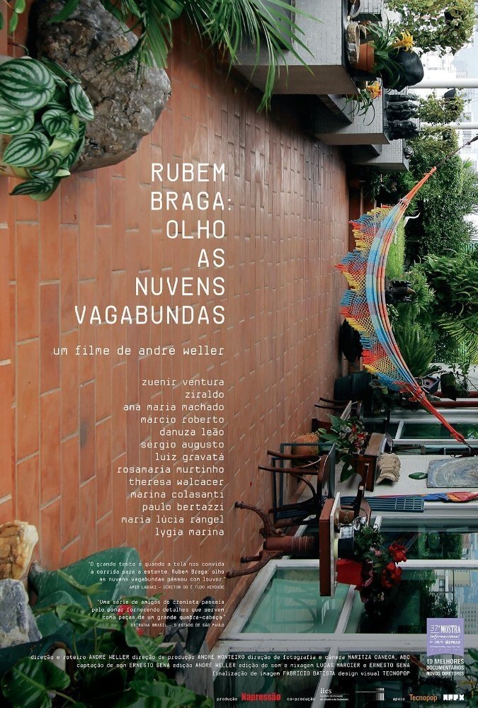 Poster de Rubem Braga: Olho As Nuvens Vagabundas