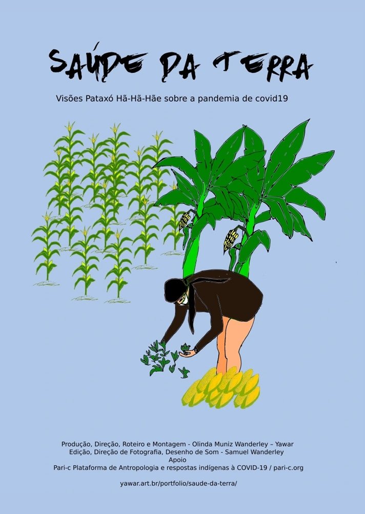 Poster de Saúde da Terra - Visões Pataxó Hãhãhãe sobre a pandemia de Covid-19