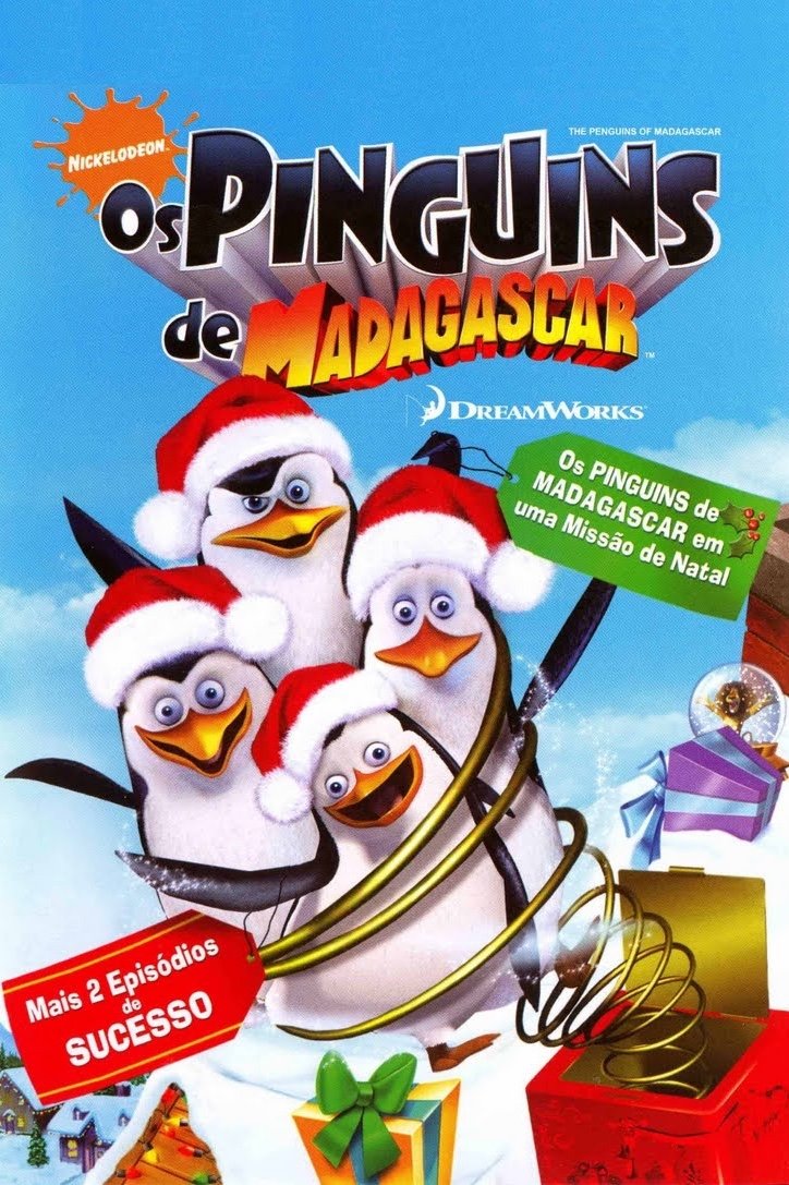 Poster de Os Pinguins de Madagascar em uma Missão de Natal