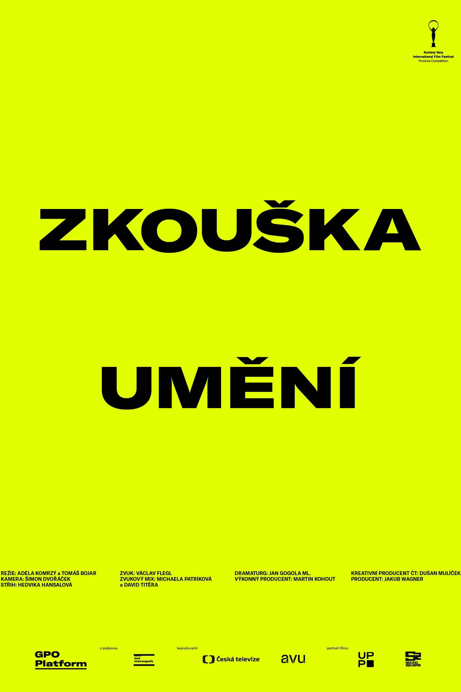 Poster de Zkouška umění