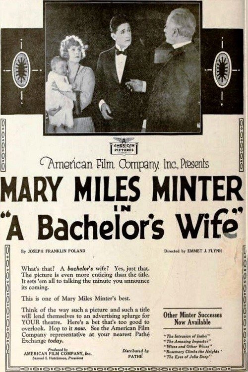 Poster de A Bachelor's Wife