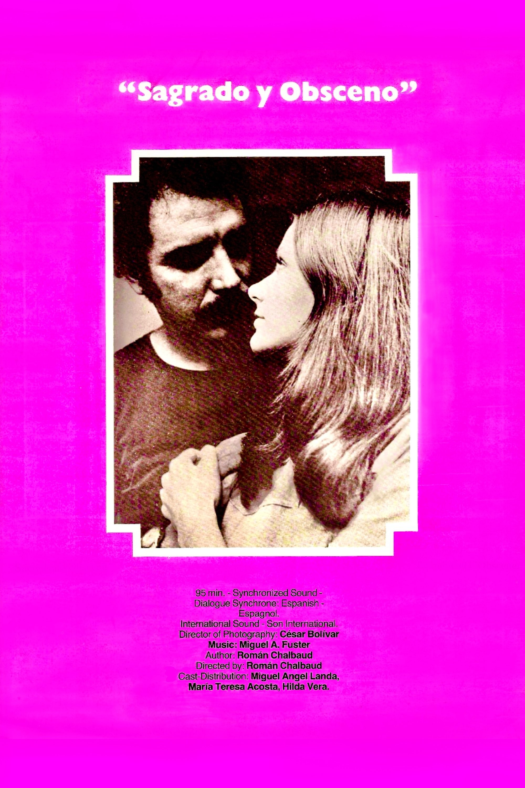 Poster de Sagrado y Obsceno