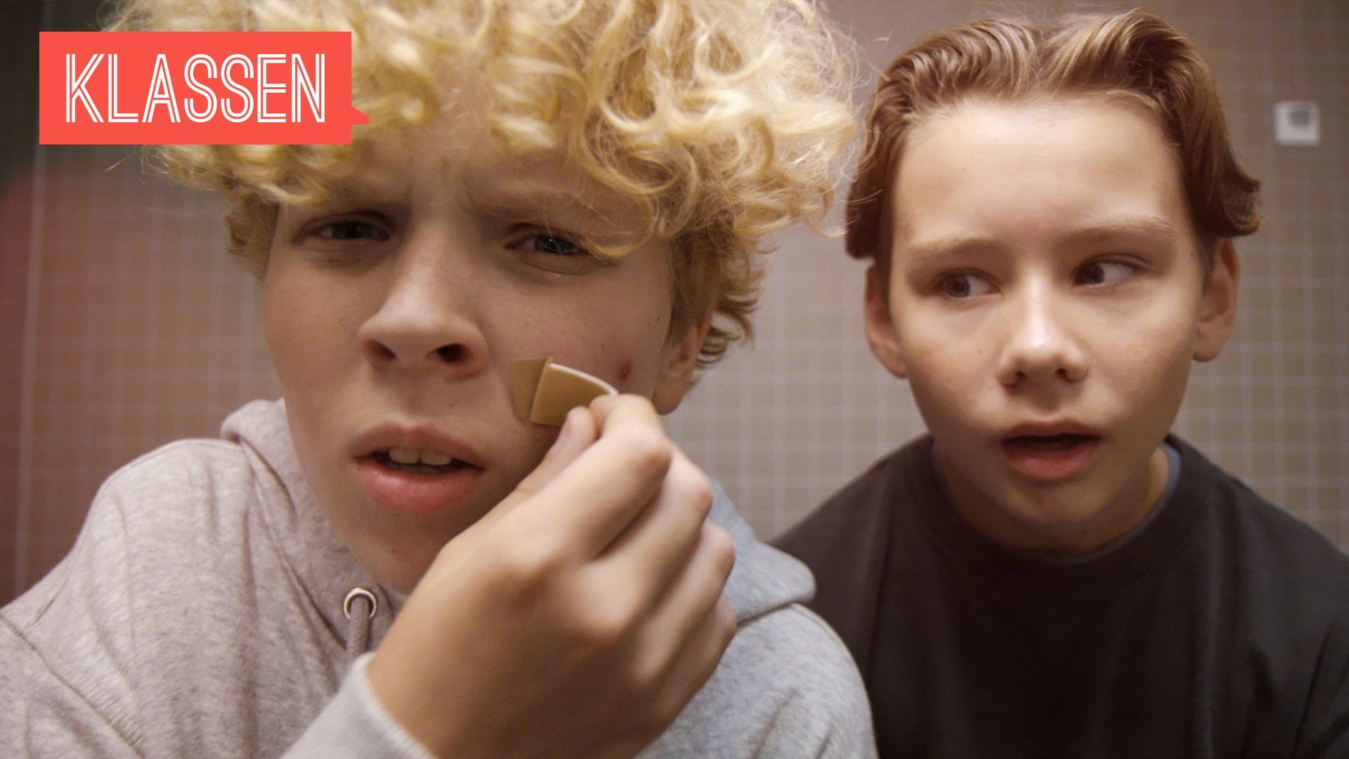 Victor's first pimple