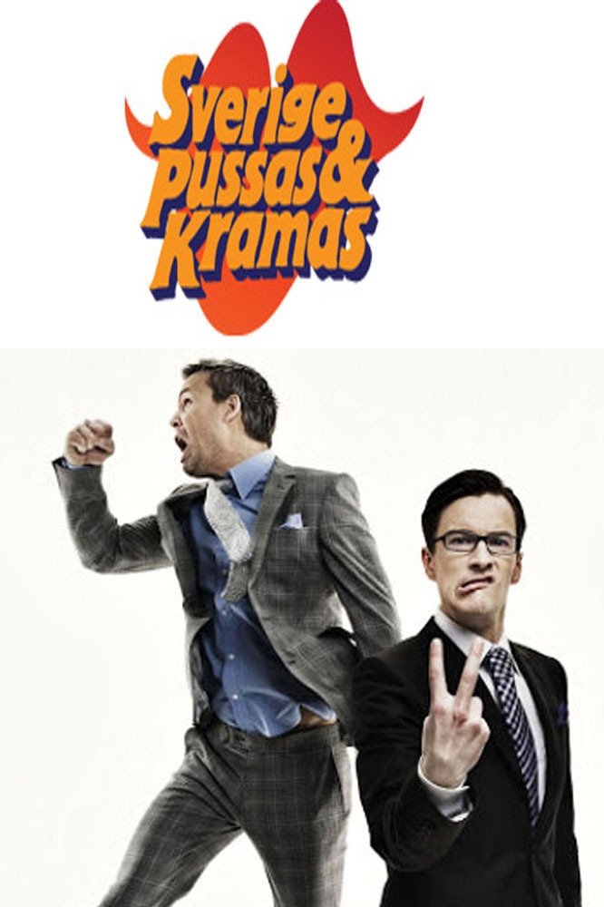 Poster de Sverige pussas och kramas
