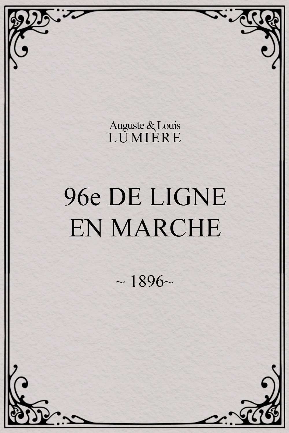 96ème de ligne en marche