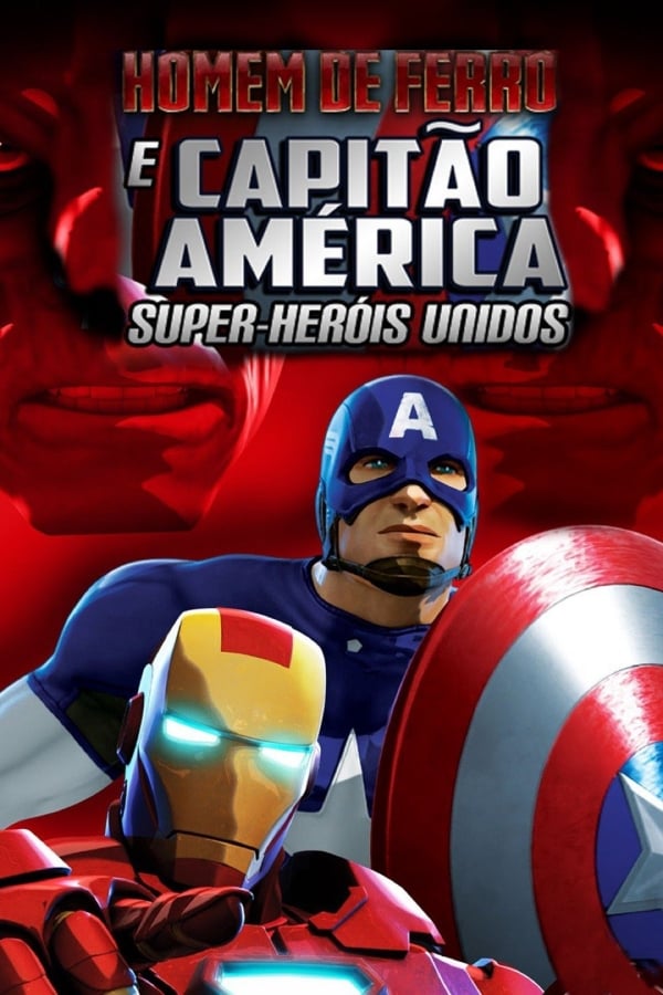Poster de Homem de Ferro e Capitão América: Super-Heróis Unidos