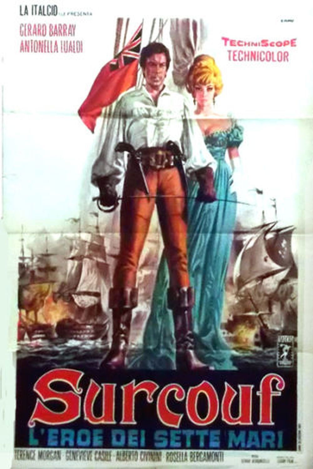 Poster de Surcouf, l'eroe dei sette mari
