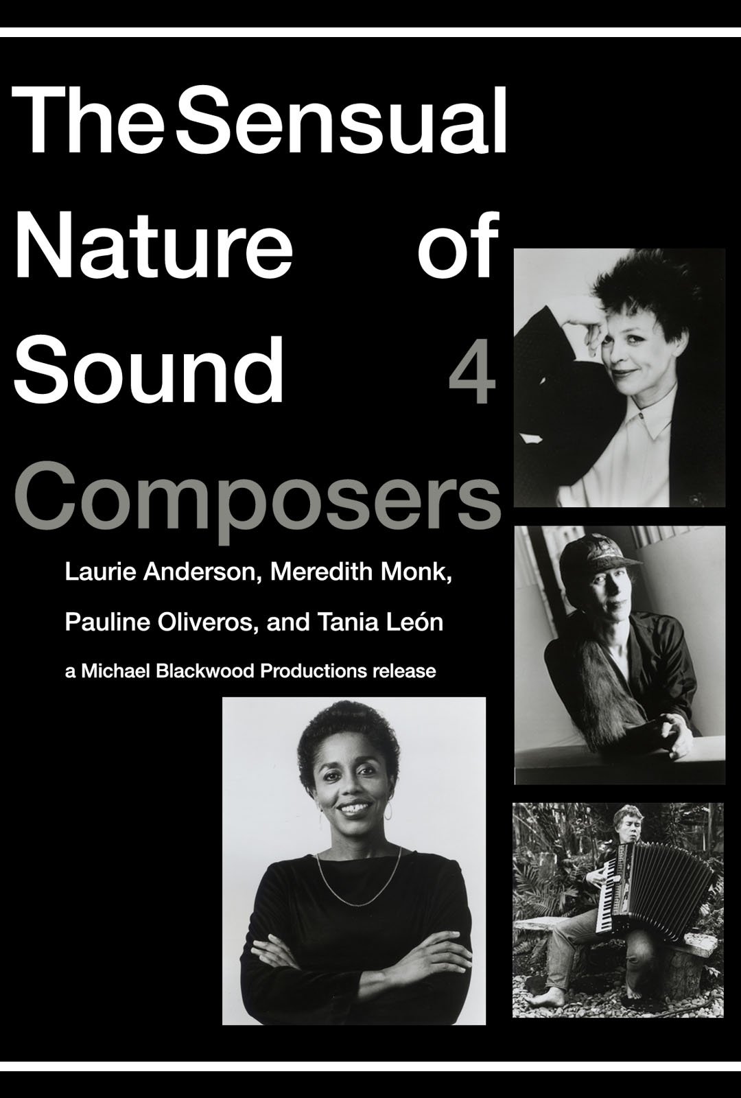 Poster de The Sensual Nature of Sound: 4 Composers Laurie Anderson, Tania Leon, Meredith Monk, Pauline Oliveros