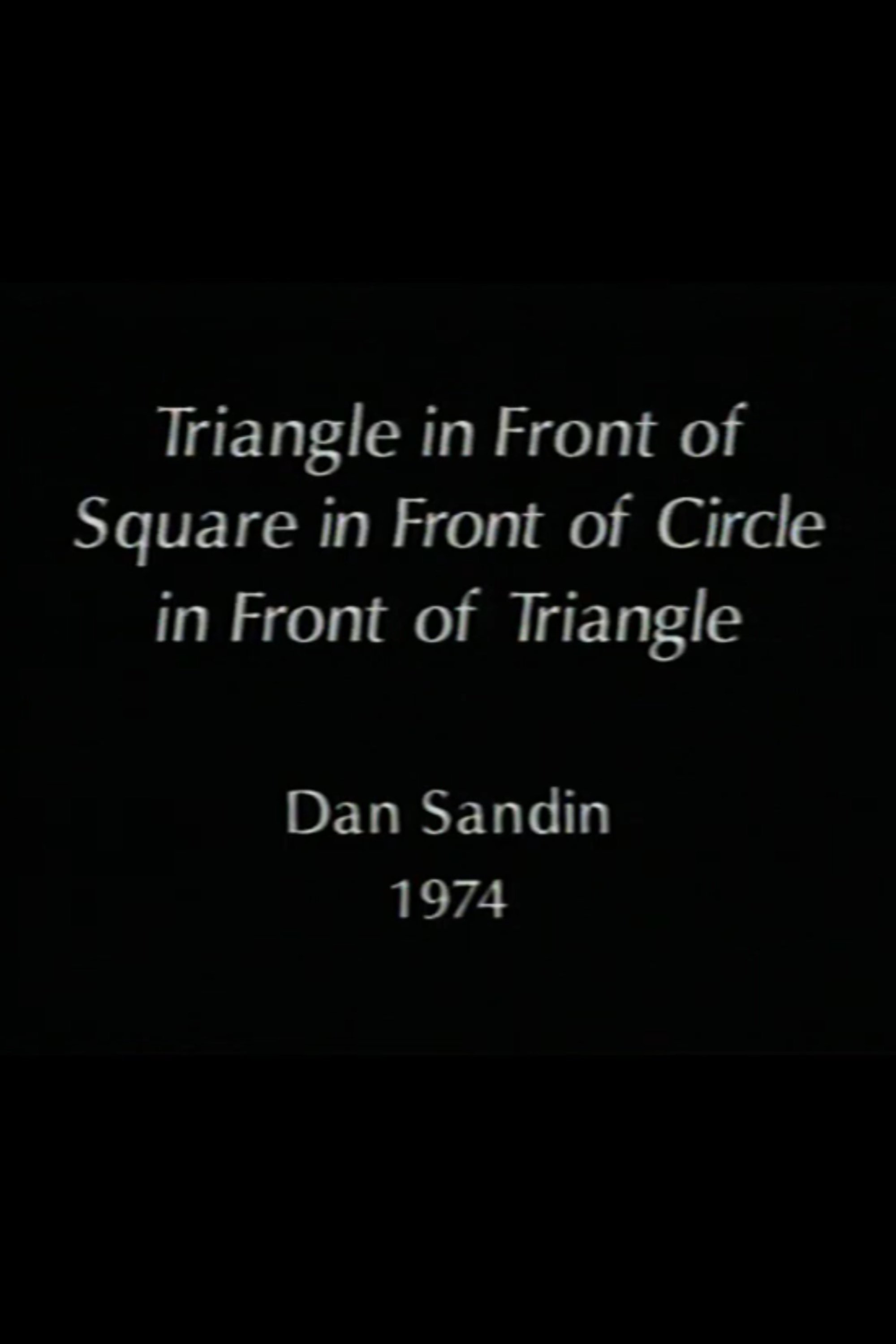 Poster de Triangle in Front of Square in Front of Circle in Front of Triangle