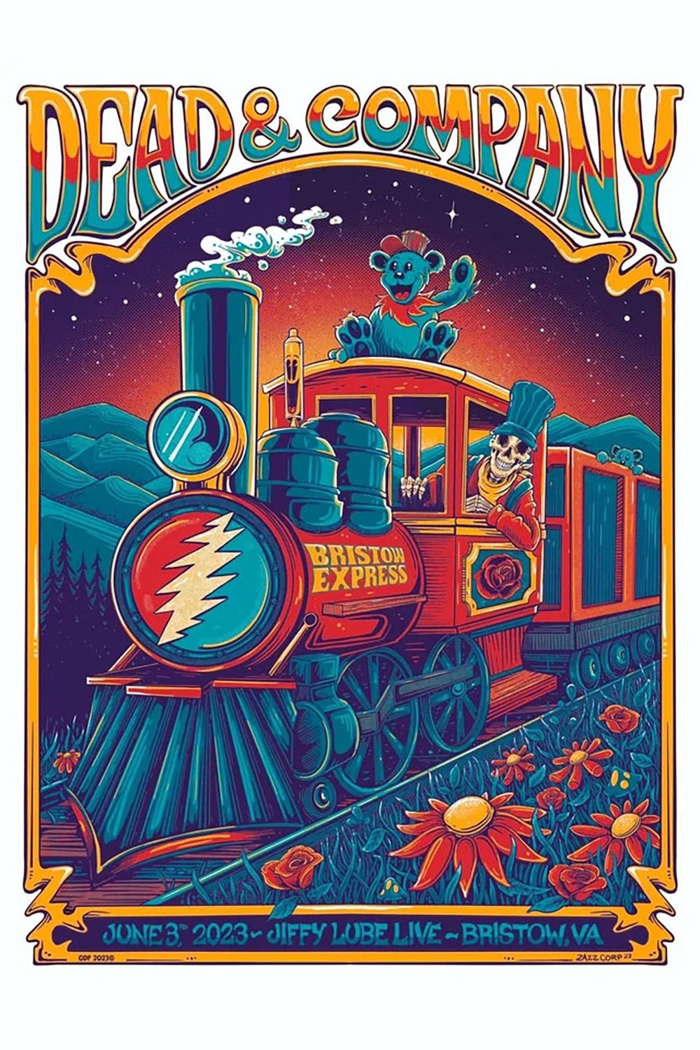 Poster de Dead & Company: 2023-06-03 Jiffy Lube Live, Bristow, VA