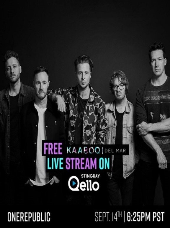 Poster de OneRepublic Live Kaaboo Del Mar Festival