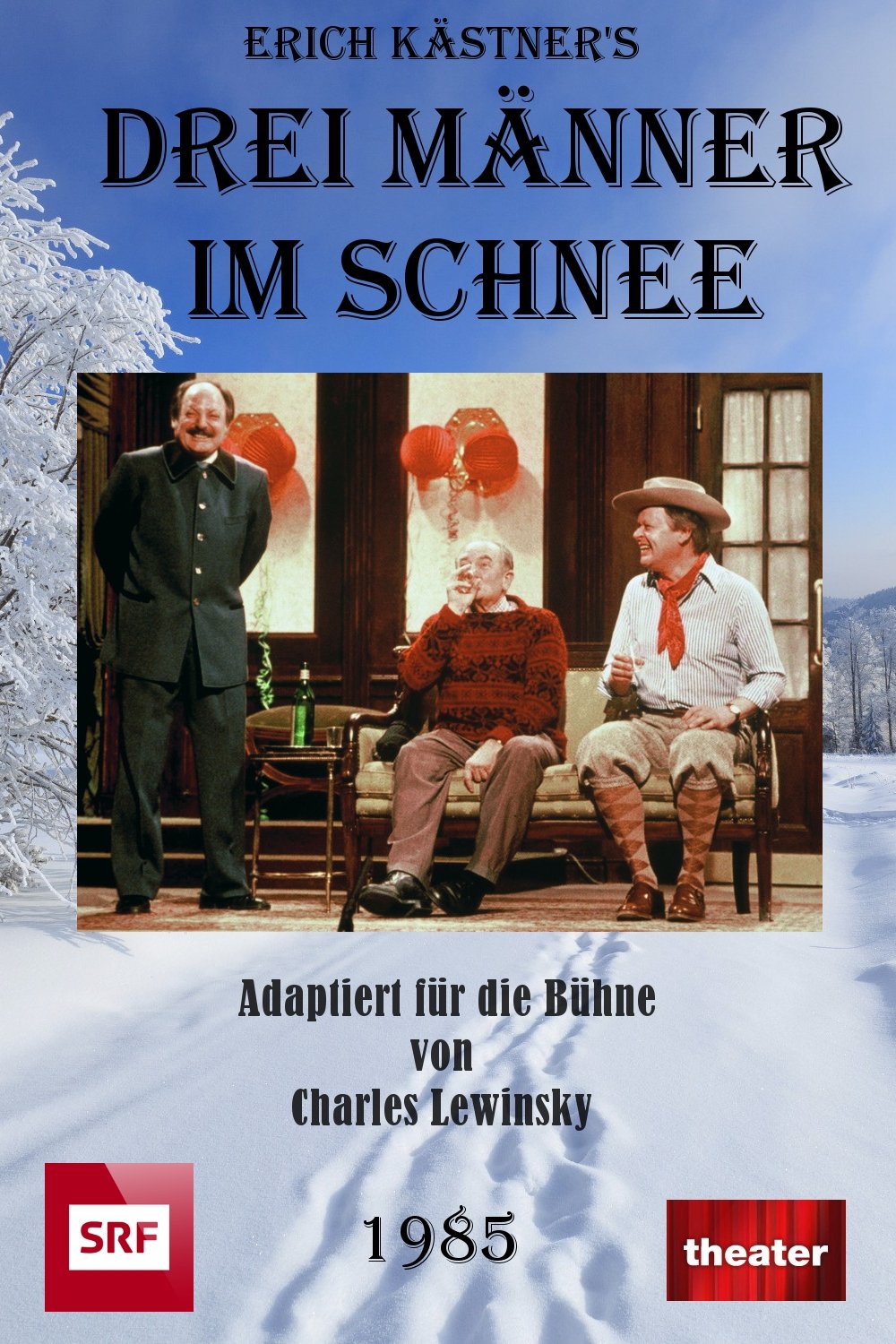 Poster de Drei Männer Im Schnee