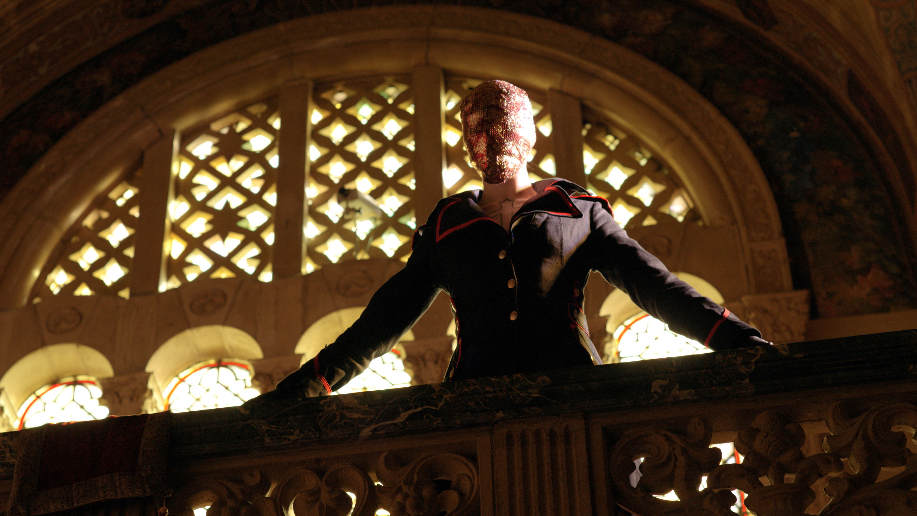 Red Ribbons in the House of Stained Glass