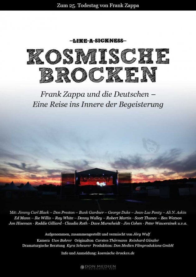 Affiche du film Kosmische Brocken - Frank Zappa und die Deutschen