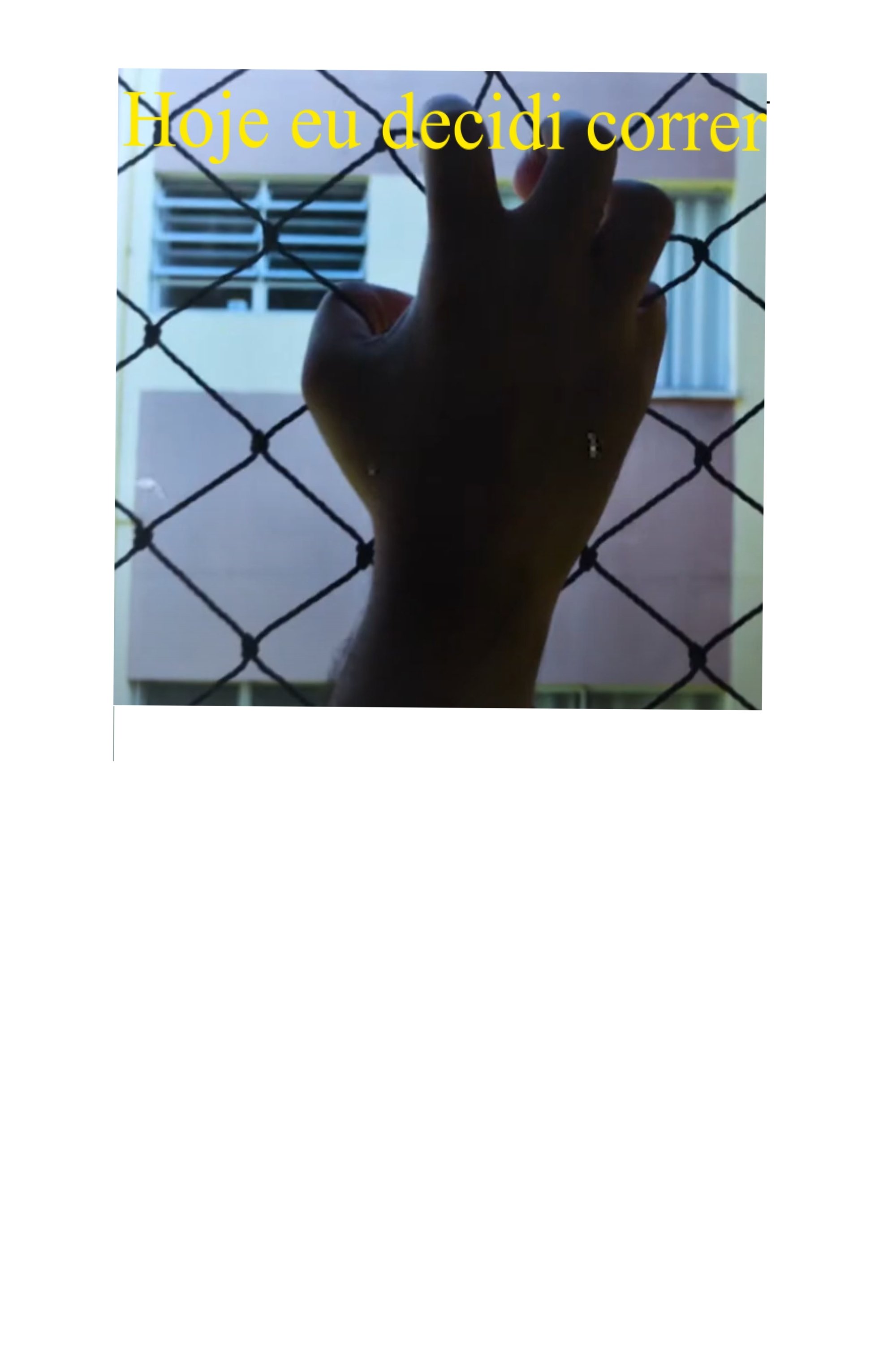 Poster de Hoje eu decidi correr