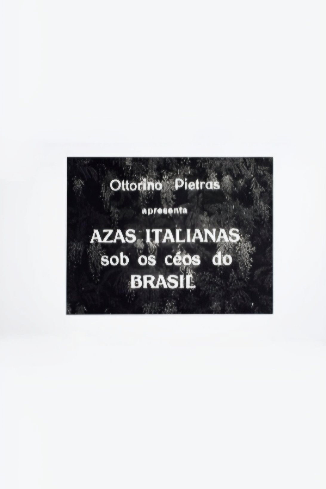 Poster de Azas Italianas sob os Céos do Brasil
