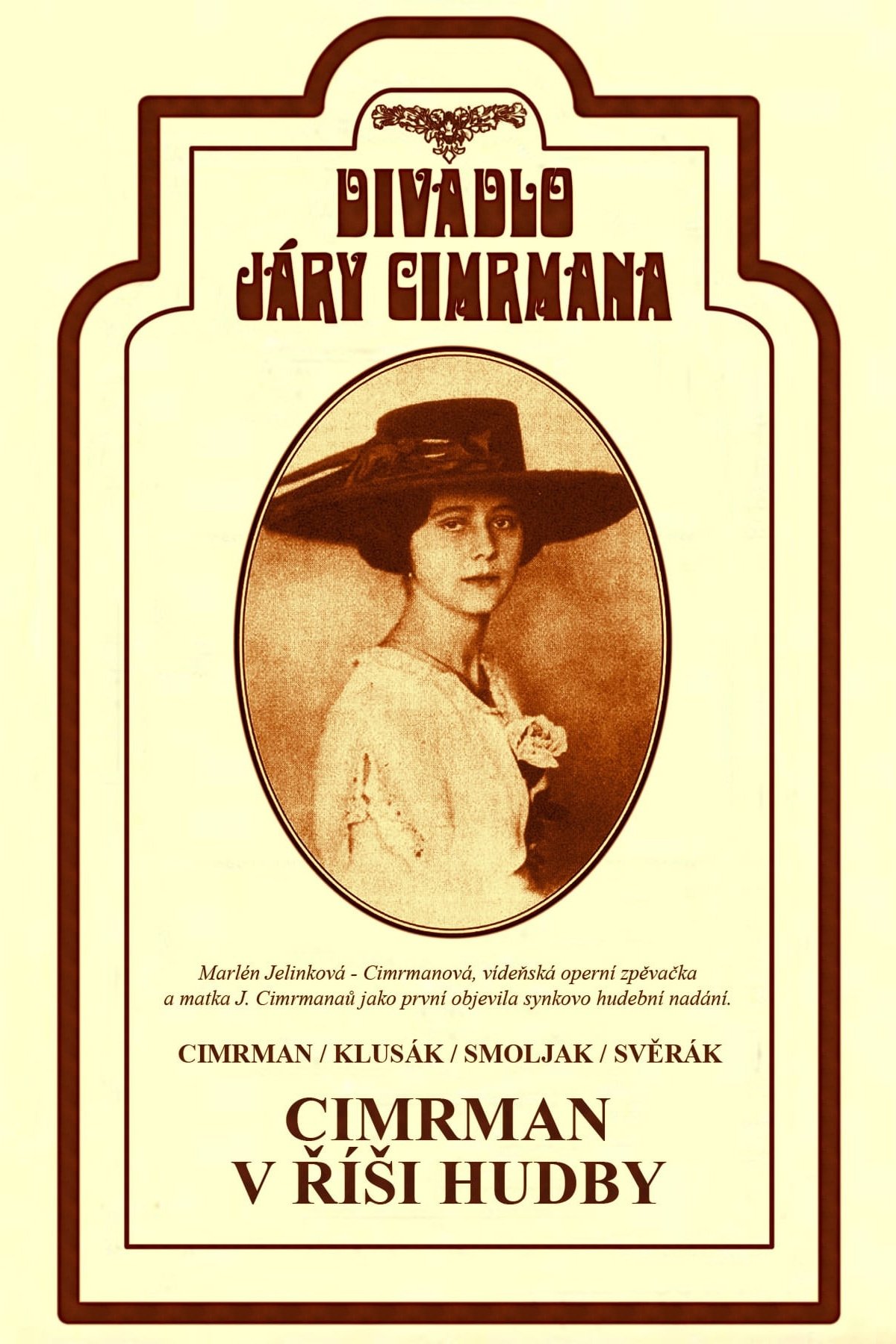 Poster de Cimrman v říši hudby