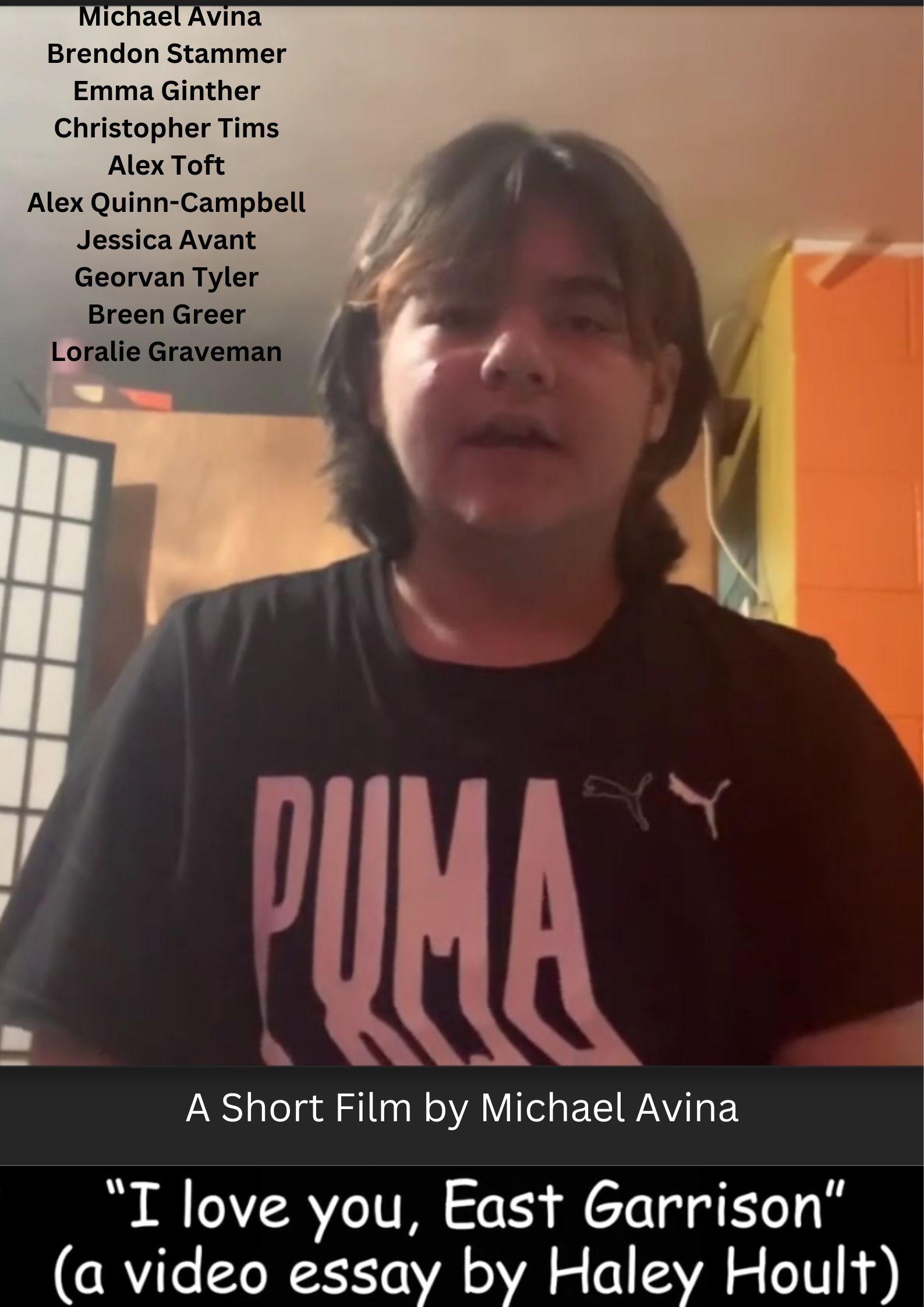 Poster de I Love You, East Garrison (A Video Essay by Haley Hoult)