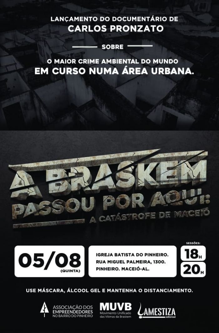 Poster de A Braskem passou por aqui: A catástrofe de Maceió