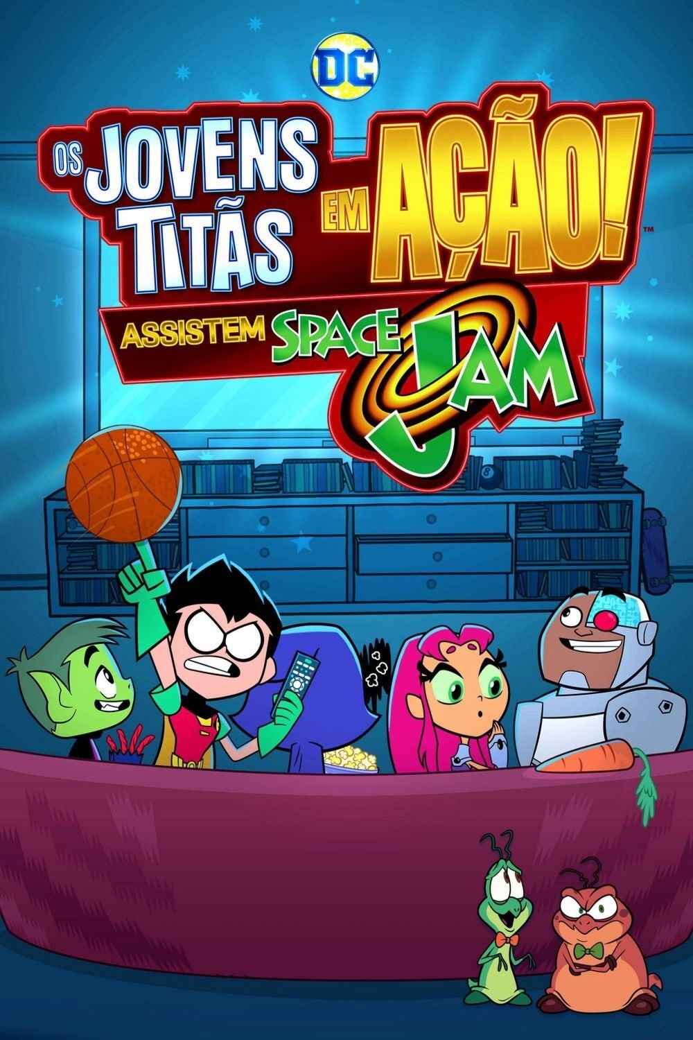 Poster de Os Jovens Titãs Assistem A Space Jam