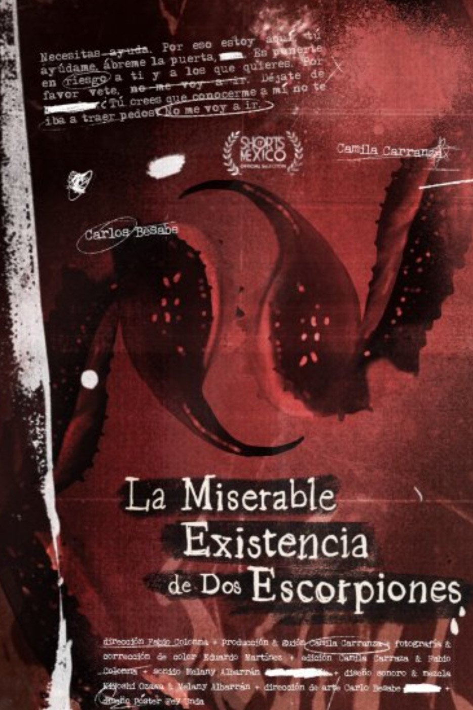 Poster de La miserable existencia de dos escorpiones