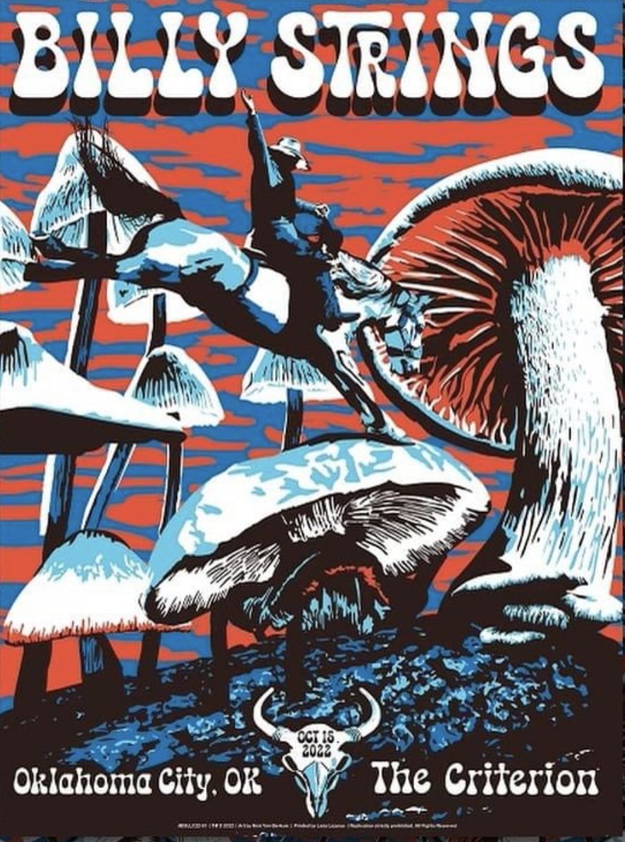 Poster de Billy Strings | 2022.10.15 — The Criterion - Oklahoma City, OK